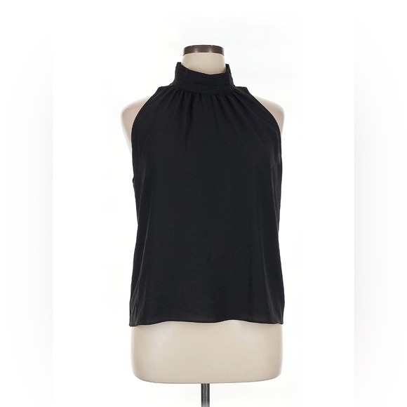 Calvin Klein Tops - Calvin Klein Pleated Mock Halter Neck Sleeveless Blouse, NWOT